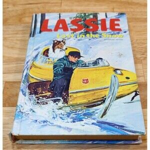 Lassie Lost in the Snow 1969 HC Book by Steve Frazee #1504